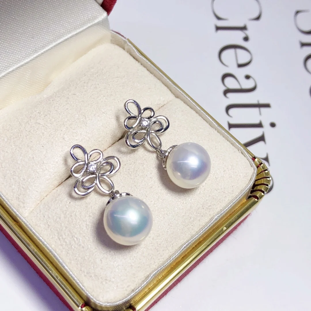 

Женские серьги-гвоздики с жемчугом, 8-8,5 мм