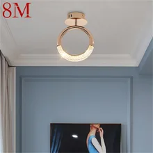 Plafonnier LED circulaire de 8M, design nordique créatif, luminaire décoratif d'intérieur, idéal pour des escaliers ou des allées