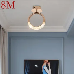 Plafonnier LED circulaire de 8M, design nordique créatif, luminaire décoratif d'intérieur, idéal pour des escaliers ou des allées 