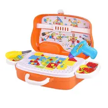 Детские игрушки, электрическая дрель, гайка, инструмент для разборки, развивающие игрушки, сборные блоки, наборы, игрушки для мальчиков, дизайнерские строительные игрушки