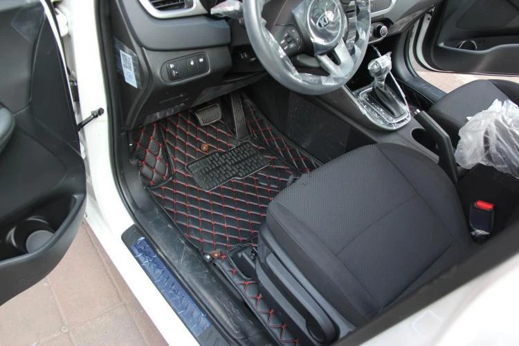 Кожаные автомобильные коврики для kia rondo carens 2008 2009 2010 2011 2012 2013 аксессуары