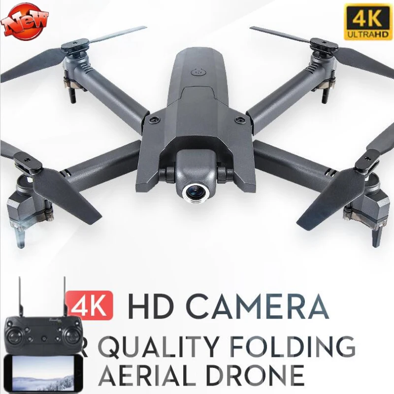 4K UHD Selfie WIFI FPV RC Drone Foldable Drone Arm Smart Photo Follow Adjustable Camera Optical Flow Positioning WIFI Helicopter