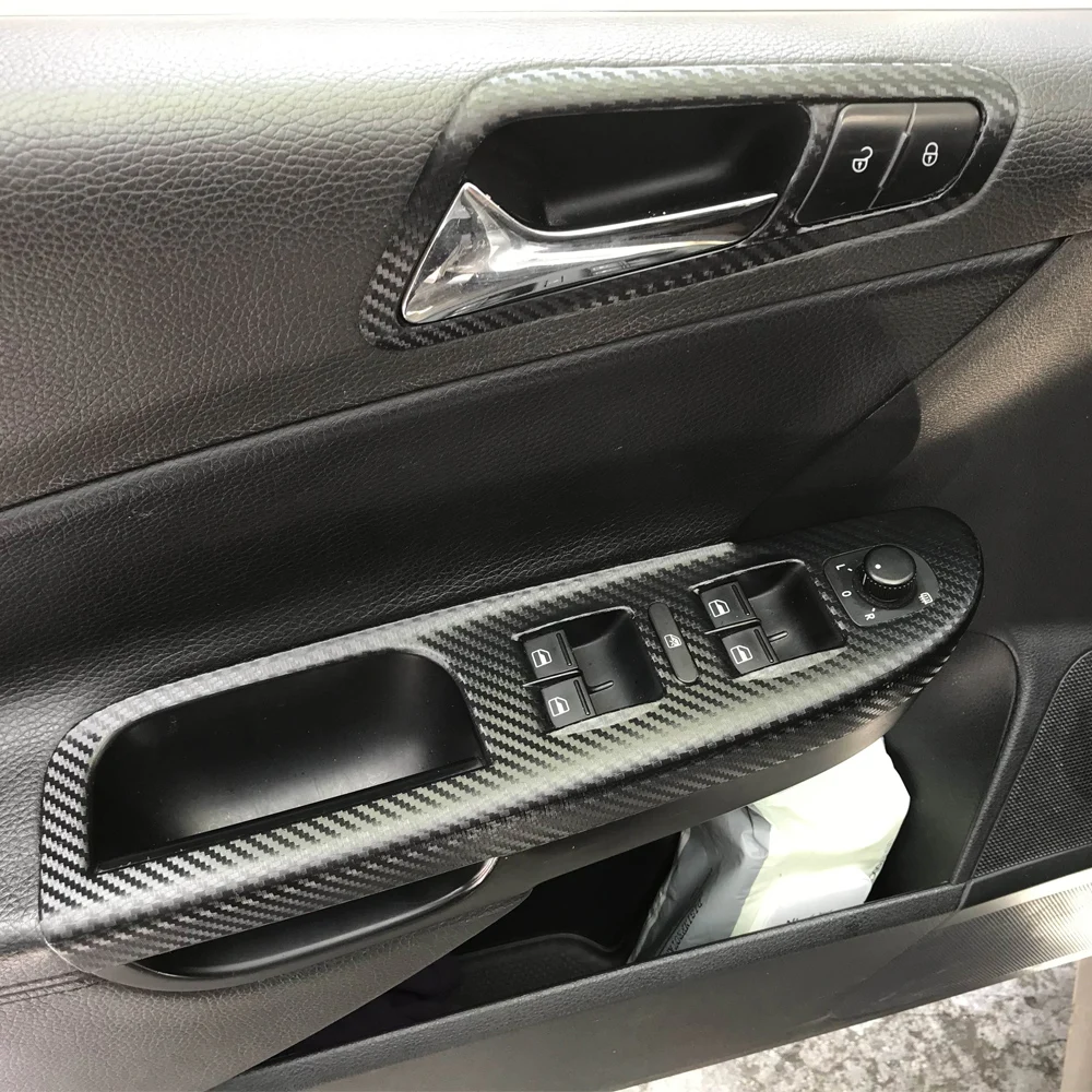 Наклейка из углеродного волокна для Volkswagen Passat B6 2006 2011 Центральная панель