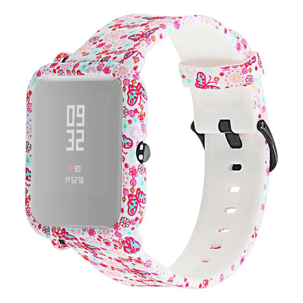 F Браслет bip amazit для honor band 4 ремешек силиконовый ремешок для наручных часов Xiaomi Huami Amazfit Bip Youth/LITE - Цвет: F
