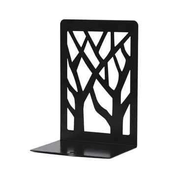 

Bookends Two Trees Metal Book Stand Bookshelf Simple Book Folder Black Book Management Student Desk Stationery