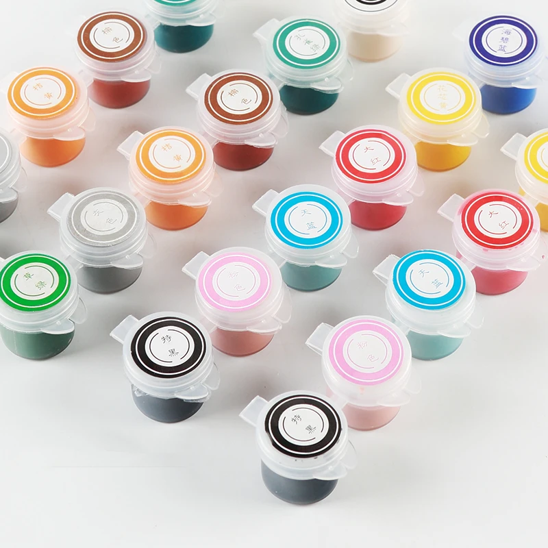 6 Colors Set Ceramic Pigment Art Underglaze Ceramic Painted Medium Temperature Baking Color DIY Graffiti Pigment Set