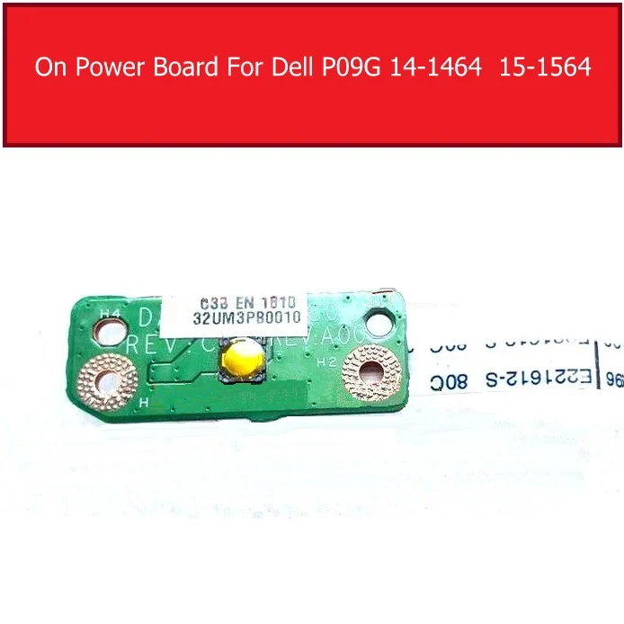 Оригинальная вкл/выкл плата питания для DELL INSPIRON 1564 1464 P09G панель кнопки включения питания с заменой кабеля DA0UM3PB8