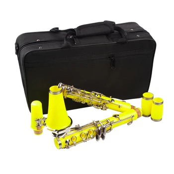 

Exquisite Beginner Student Clarinet Kit B Flat Practical Design PVC -Yellow
