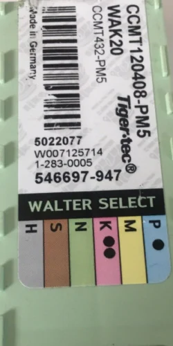 WALTER 10 шт карбидные вставки CCMT120408-PM5 WAK20