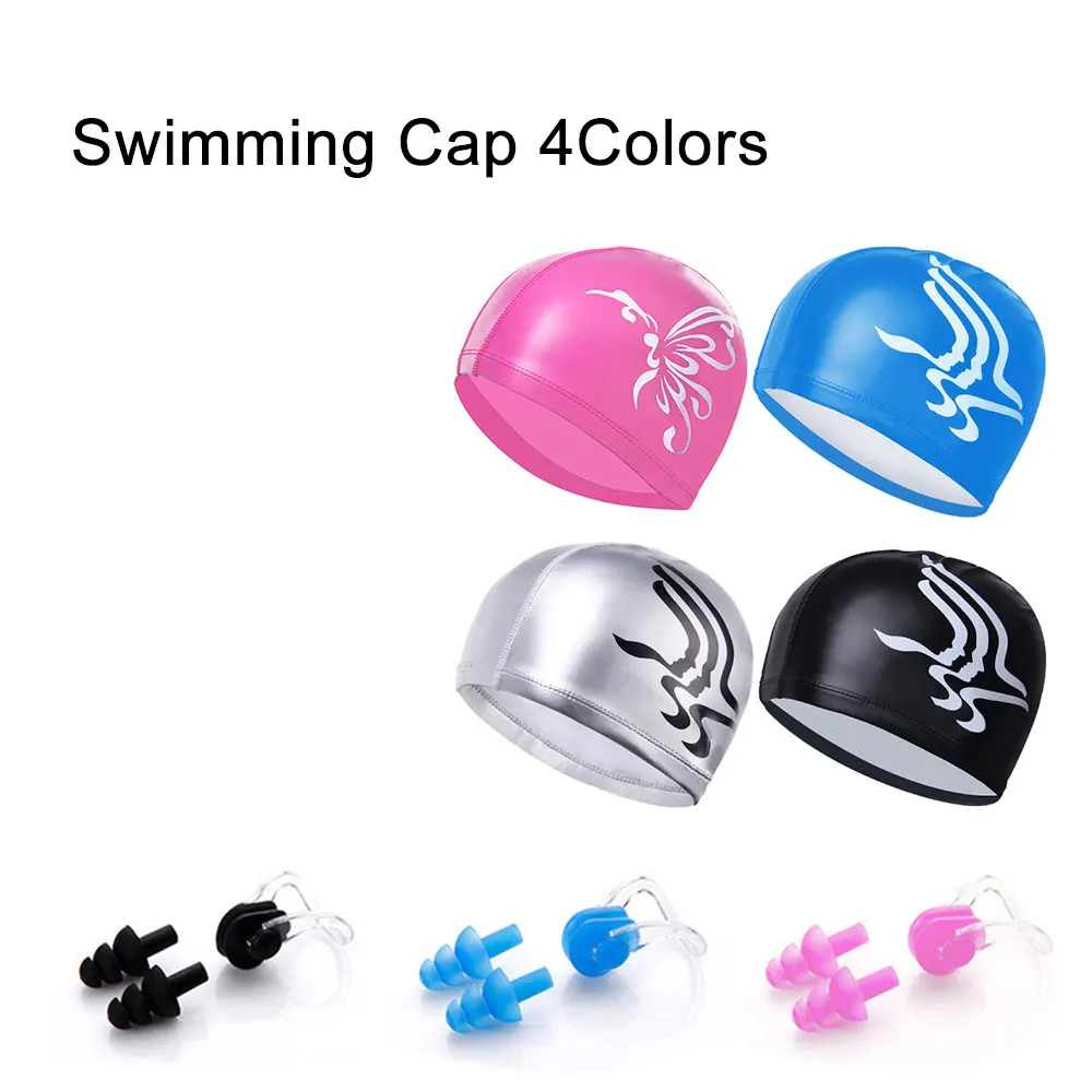 Professional Swimming Goggles One-Piece Earplugs Swimming Cap HD Waterproof Glasses Earplugs Swimming Accessories Adult&Children