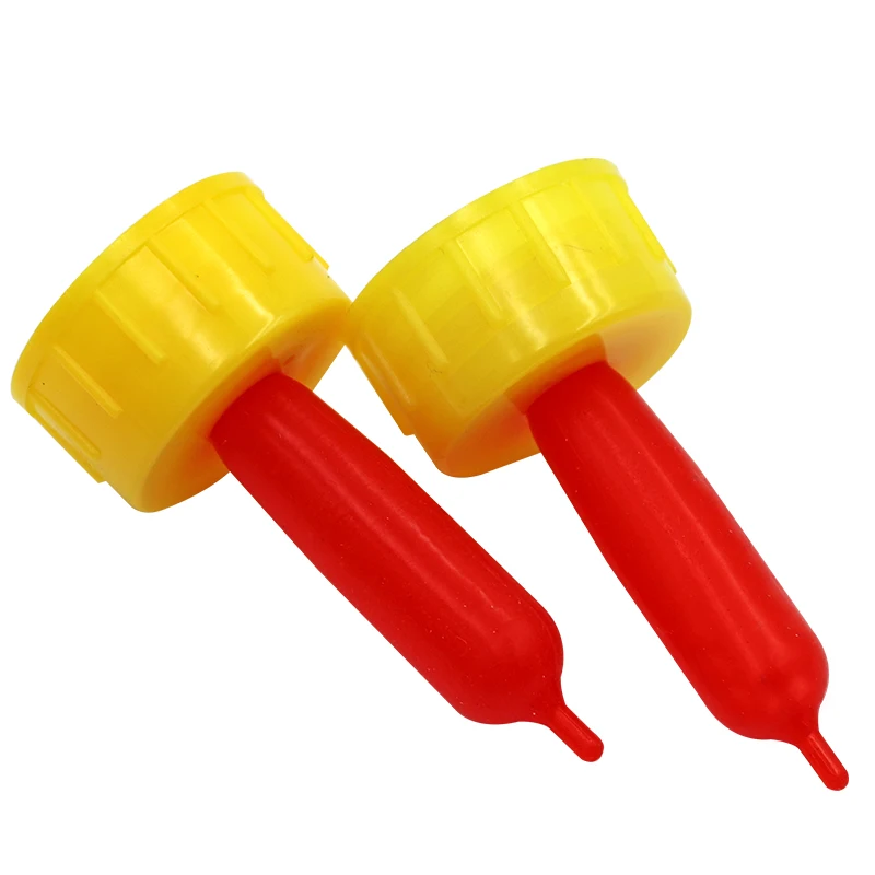 Calf milk feeder 20Pcs Goat Lamb Milk Bottle Nipples Drinker Livestock Pacifier Feeding Screw Sprite Coke Bottle Tools Livestock Feeding Nipples