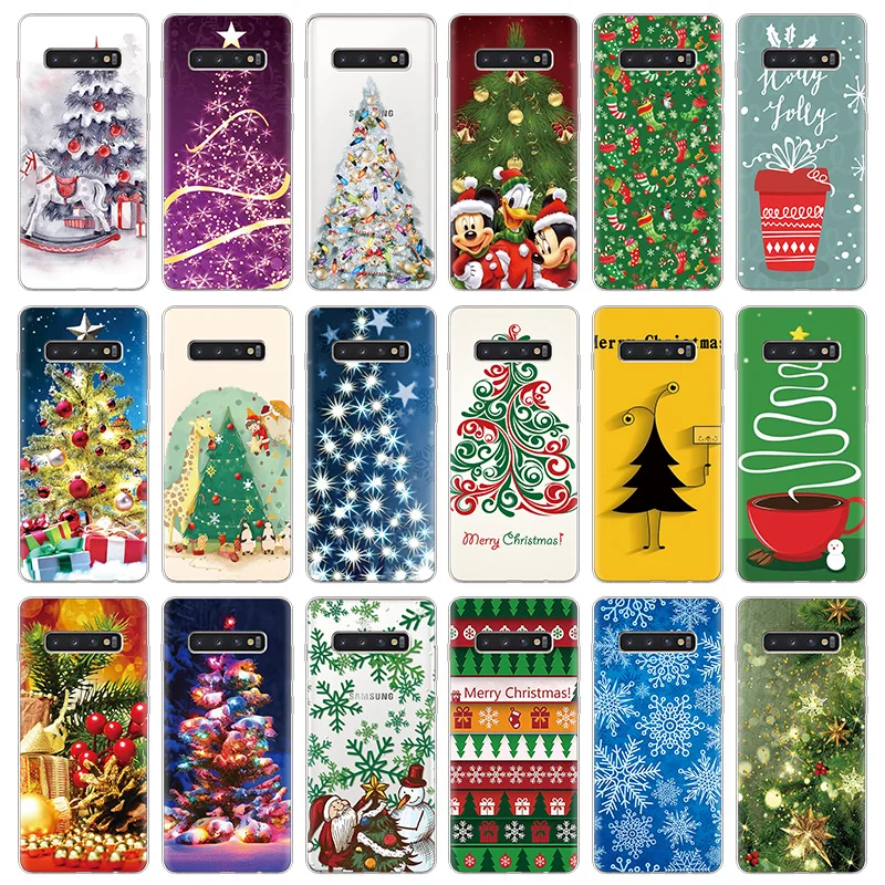 

Christmas Tree Soft TPU Case For Samsung Galaxy A5 A7 2016 2017 A8 A9 A6 Plus 2018 Case For Samsung A40 A50 A70 Case Coque Cover