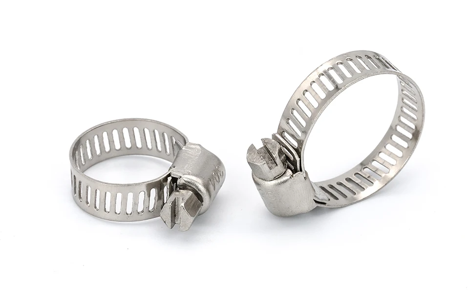 Description Picture 3 of itemWholesale 2-10pcs hose clamp adjustable 6-197mm Stainless Steel worm gear hose clip hose lock for water pipe plumbing