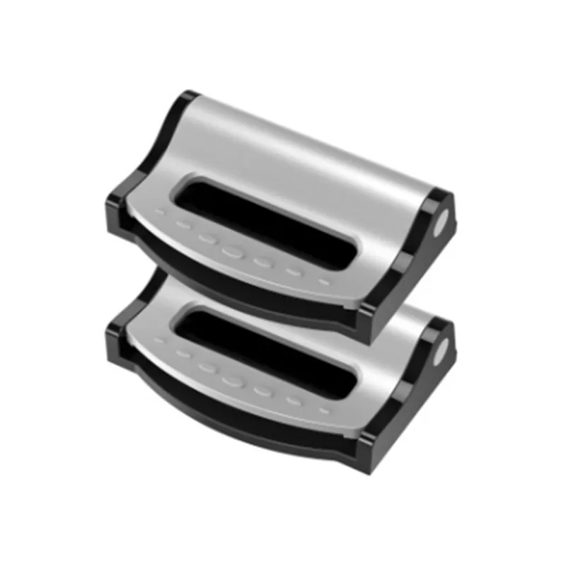 Высокое качество ABS детский ремень безопасности для автомобильного кресла зажим Пряжка ребенок малыш безопасный ремень Противоскользящий фиксированный замок автомобильные аксессуары - Название цвета: Серебристый