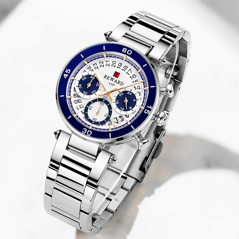 Recompensa nuevo plata reloj mujer relojes de señoras creativa de las mujeres relojes de pulsera mujer impermeable reloj Relogio femenino