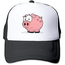 GCUPOI LMER взрослый мультфильм Розовая Свинья Повседневная Кепка Дальнобойщика шляпа черная