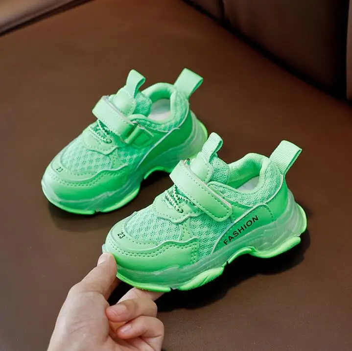 Spring Autumn Boys Shoes Casual Sports Kids Sneaker Moccasins Solid Anti-slip Children Shoes for Boys - Color: picture color