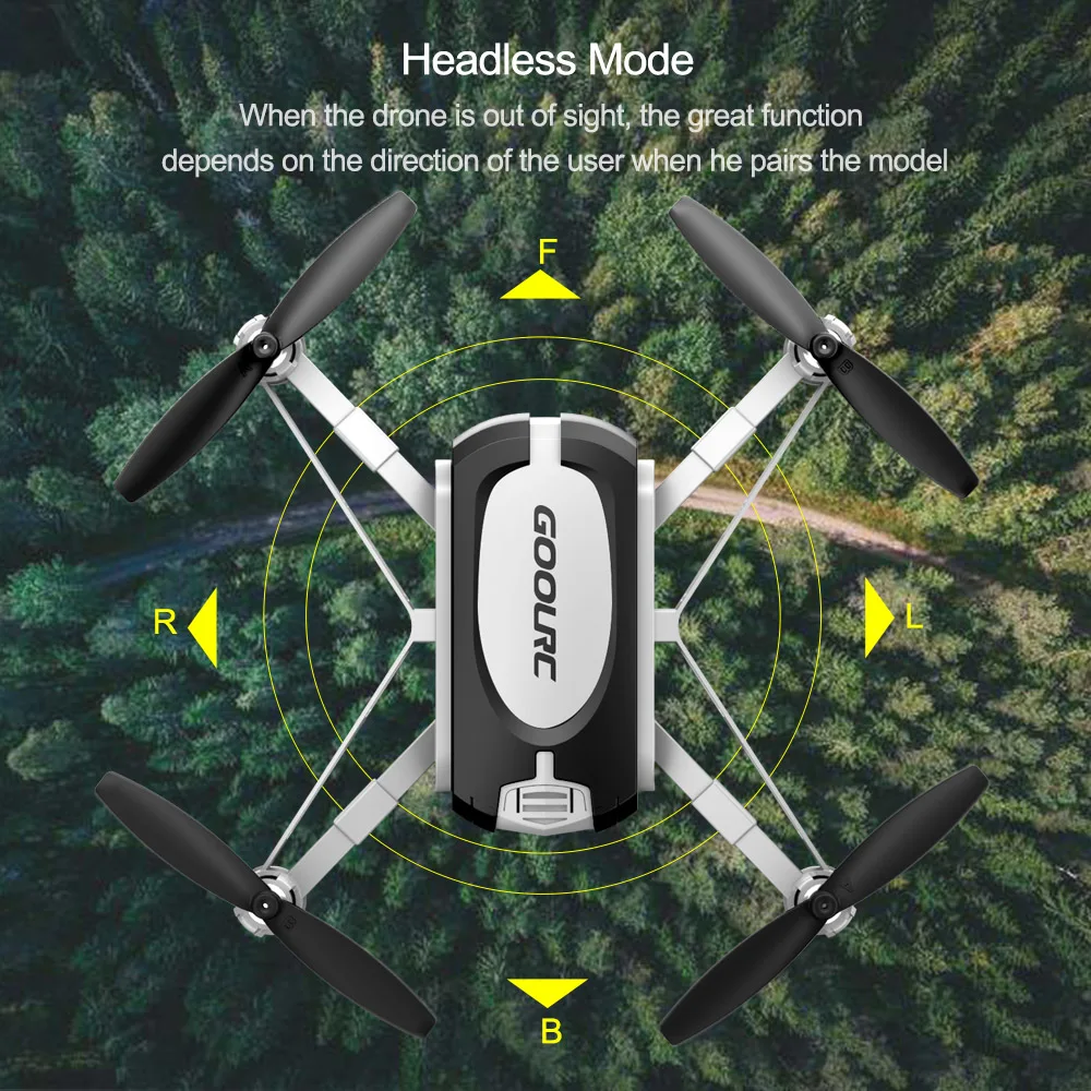 GoolRC T700 720P Мини селфи RC Дрон Wifi FPV g-сенсор удержание высоты один ключ возврат RC Квадрокоптер вертолет для детей начинающих