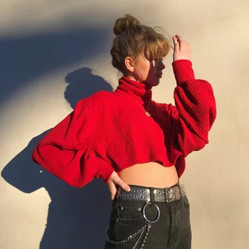 

Poncho Polyester Cotton Standard Special Offer Pullover Women Sweaters Free Shipping 2020 New Turtleneck Sleeve Shirt Sweater