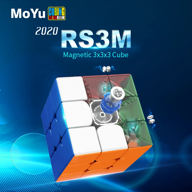 

MOYU RS3M Stickerless 3x3x3 Magnetic Magic Cube Speed Puzzle 3*3*3 Cube Educational Magico Cubo Toys Gifts juguetes