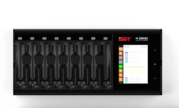 Зарядное устройство ISDT N8 N16 N24 AA AAA умное зарядное постоянного тока для