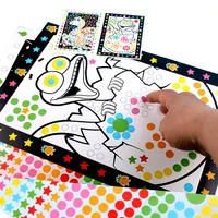 Funny Puzzle Dot Stickers For Kids Cute Cartoon Animal Drawing Mosaic Sticker Children Early Educational Patience Training Toys 1