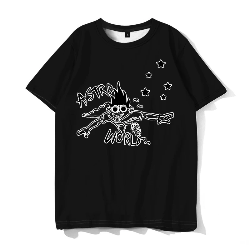 Хип-хоп Трэвиса Скотта астромира Харадзюку футболки мужская одежда Топы короткий рукав Футболка с принтом размера плюс A8904-A8907 - Цвет: ast000154