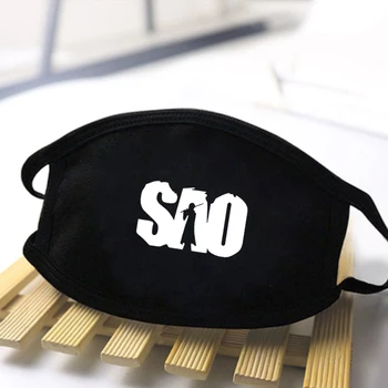 

Sword Art Online Print Masks V for Vendetta Anti Dust Washable Breathable Mouth Muffles Black Warm Breathable Dustproof Masks