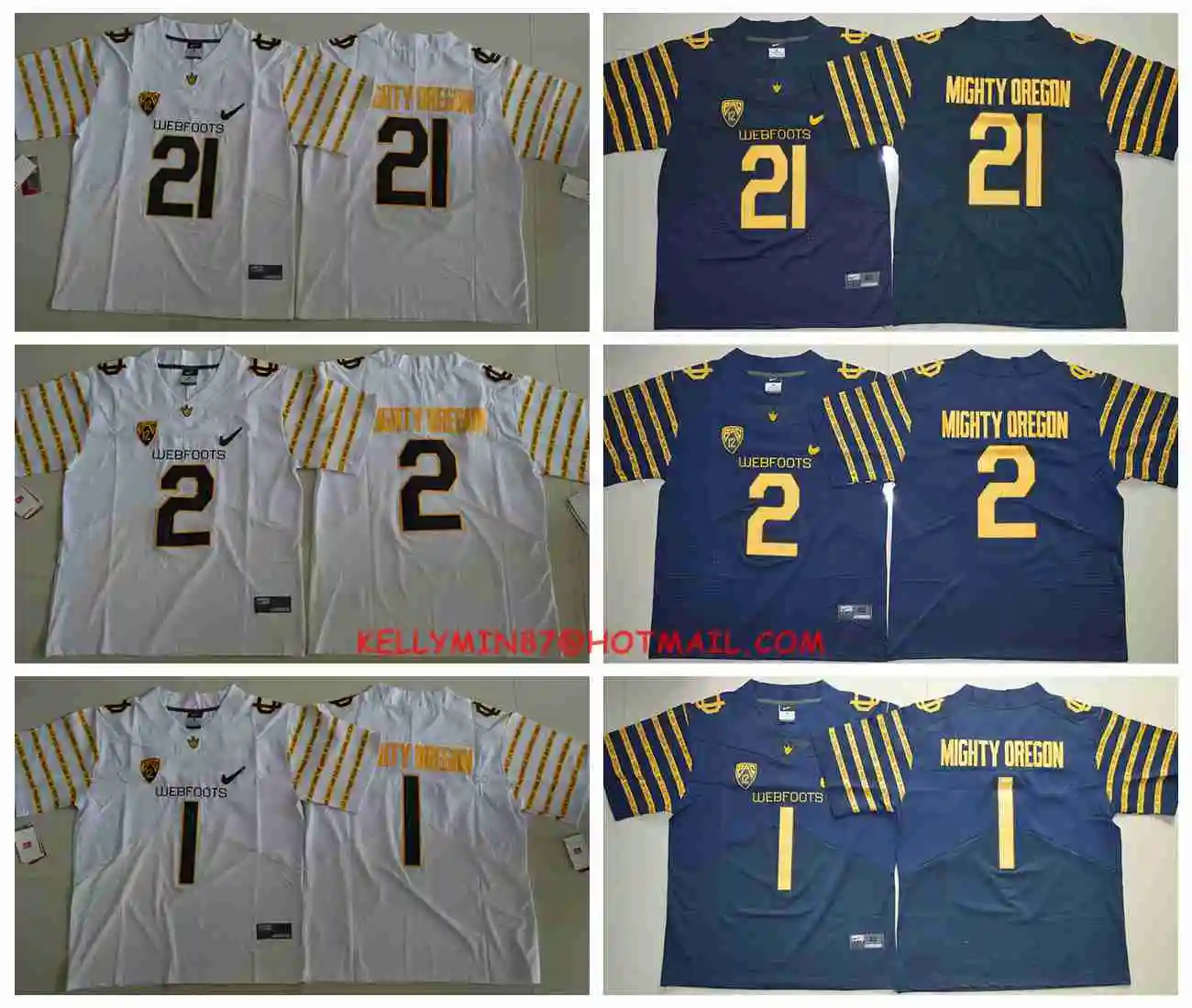 Stitiched, Oregon Ducks,#21,#2,#1 Weebfoot 100th Rose Bowl Game Elite Jersey