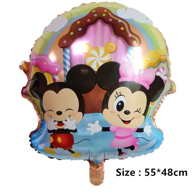 1pc balloon Тема Минни вечерние украшения детский душ девушка партия поставок пользу принцессы Минни Розовые Красные бумажные тарелки и стаканы салфетки баннеры - Цвет: 1pc balloon