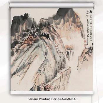 

Tipiace Hd Digital Printing Famous Painting Style Half Shade Full Shade Customize Patterns Roller Blinds for Study Room