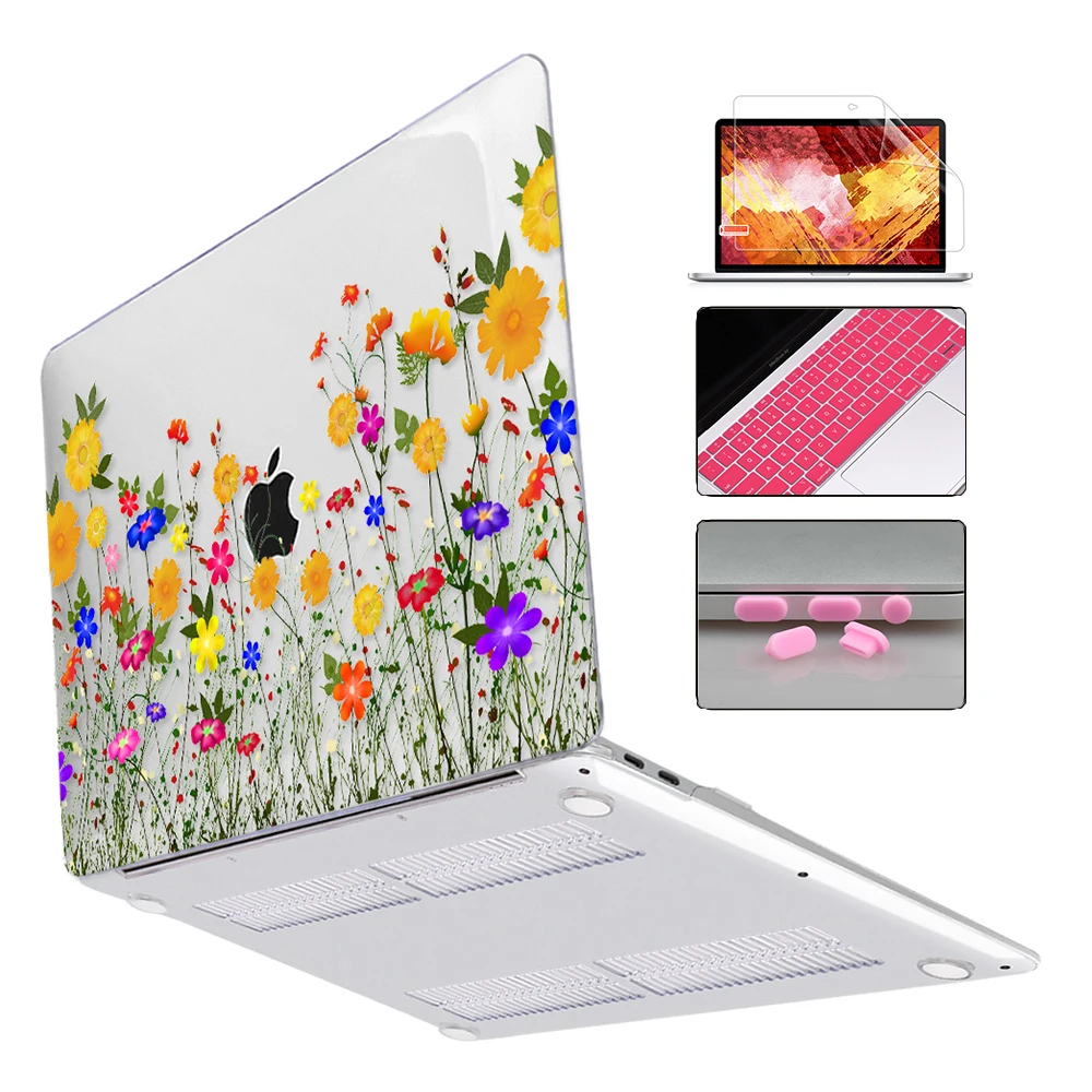 Redlai для MacBook Pro 16 дюймов Чехол A2141 выпуска, 16 дюймов чехол для ноутбука с клавиатурой, Защитная пленка для экрана, Жесткий Чехол - Цвет: Z510