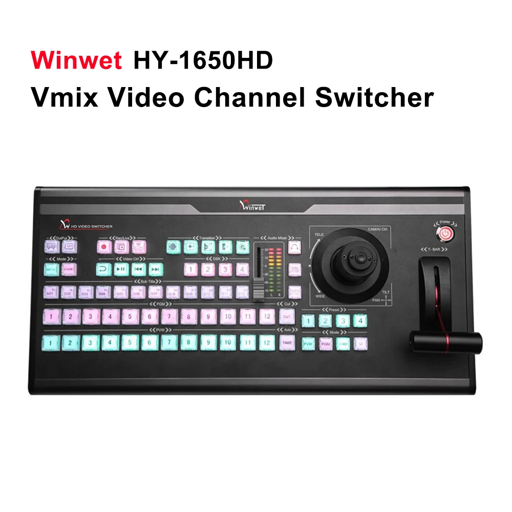 Winwet HY-1650HD Vmix видеоканал переключатель Панель управления клавиатура записывающее