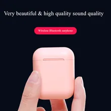 I12 Tws Bluetooth наушники с эффектом потертости HD качество звука музыкальные наушники 3D беспроводные наушники для iphone Xiaomi все смартфоны