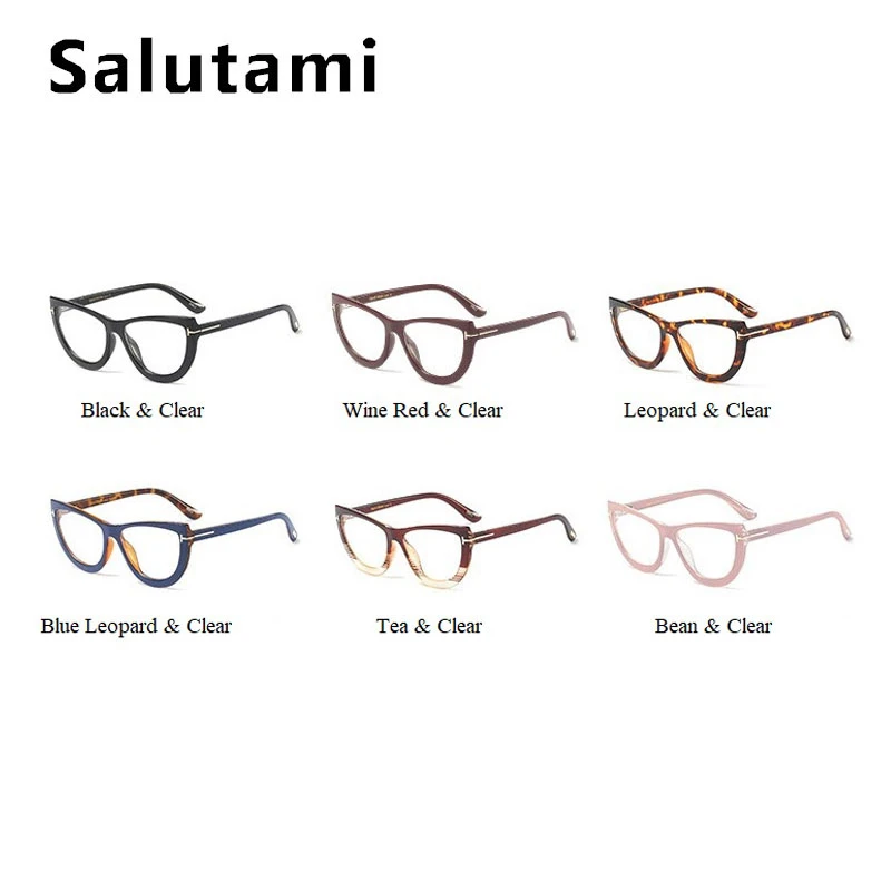 Овальные прозрачные очки кошачий глаз женские винтажные Ретро брендовые черные очки оправа женские компьютерные очки прозрачные оттенки