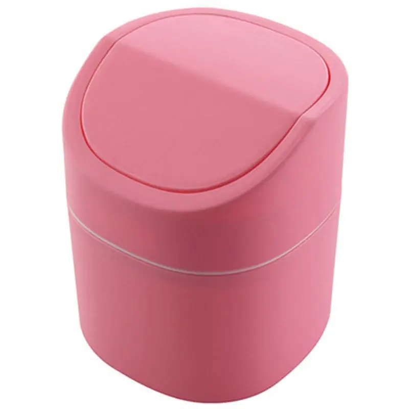 2Л Мини мусорное ведро настольное встряхивание мусорное ведро с откидной крышкой качели для домашнего офиса