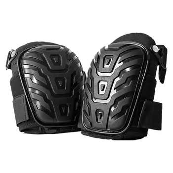 

1 Pair Professional Knee Pads with Adjustable Straps Safe EVA Gel Cushion PVC Shell Knee Pads for Heavy Duty Work
