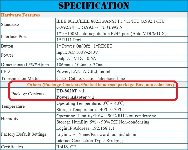 TP-Link ADSL ADSL2 ADSL 2+ модем 8 Мбит/с 24 Мбит/с высокоскоростной DSL Интернет RJ11 RJ45 модем, RFC1483 EoA мост модем, Plug& Play