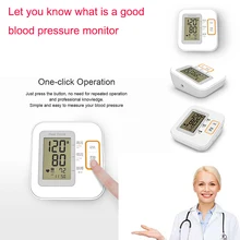 Cure o monitor da pressão arterial da força com caixa de armazenamento, medidor backlit da monitoração da taxa de pulso da tela da máquina de digitas bp com punho do braço