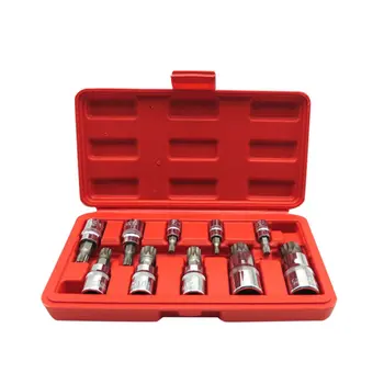 

10PCS Screwdriver Allen Head Sleeve Wrench 12 Point MM Triple Square Spline Bit Socket Tamper-Proof Lug Nuts