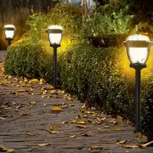 2 шт. светодиодный светильник на солнечной энергии для газонов, светодиодный светильник с управлением, индукционный водонепроницаемый светильник, уличный Ландшафтный садовый светильник