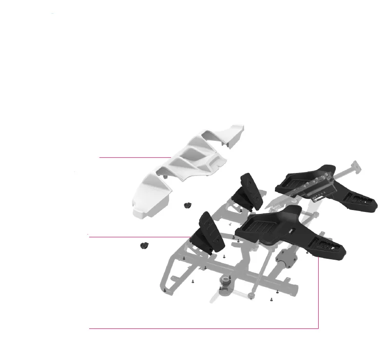 Ninebot Kart Комплект деталей педаль акселератора переднее крыло декоративные оригинальные модификации комплект аксессуары