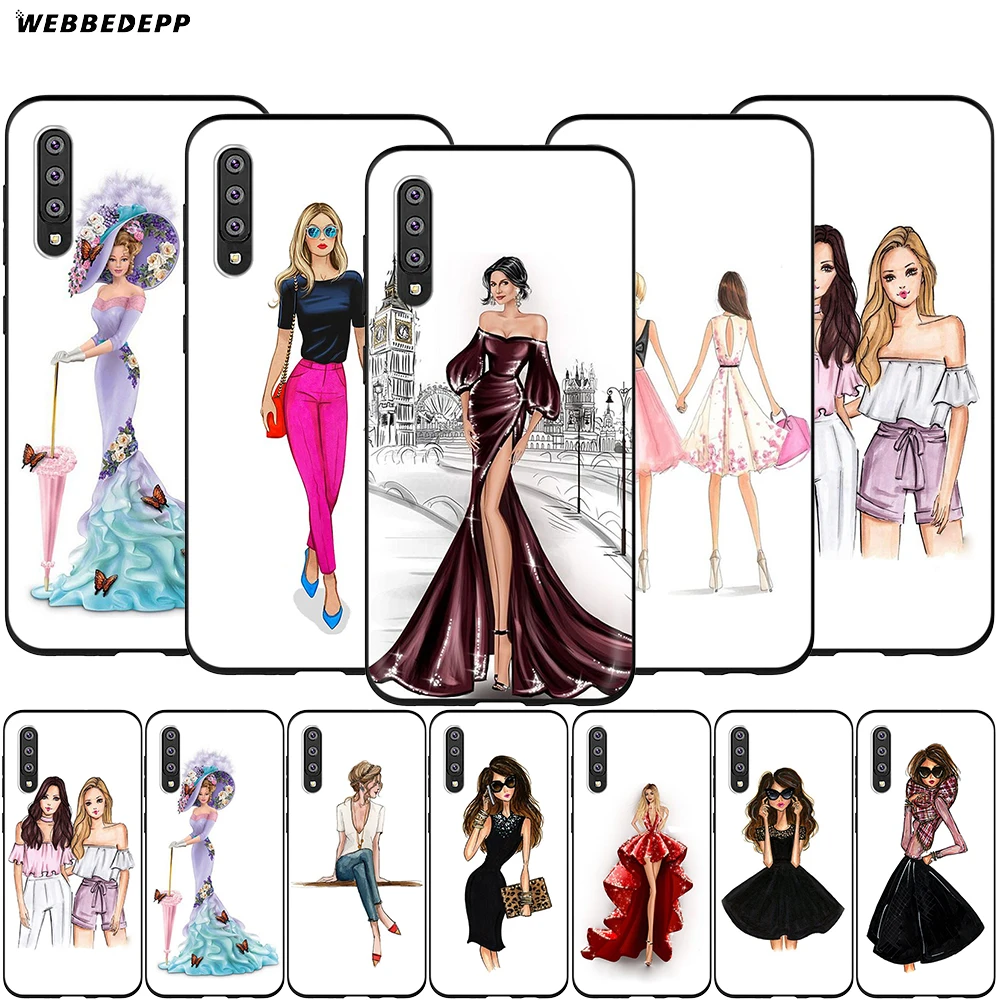 Красивый чехол Love Girl для Samsung Galaxy S10 S20 Ultra Note 10 Lite Plus A51 A71 A81 A91 A10S A20S A30S A40S A50S A70S |
