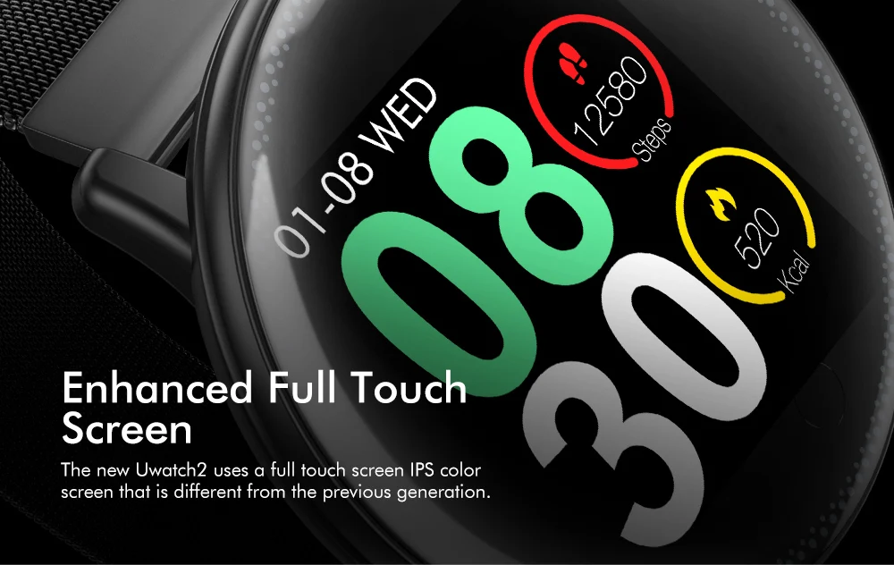 UMIDIGI Uwatch2 Смарт-часы 1," для Andriod IOS глобальная версия Шагомер фитнес-трекер сна 25 дней в режиме ожидания reloj