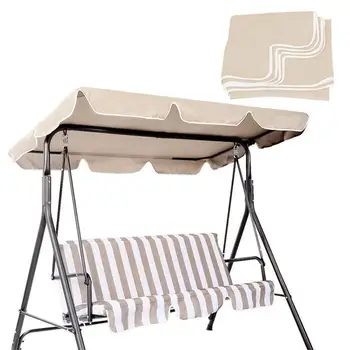 

Waterproof Top Cover Canopy Replacement for Garden Three People Outdoor Garden Swing Cover Canopy Replacement Shade Cloth