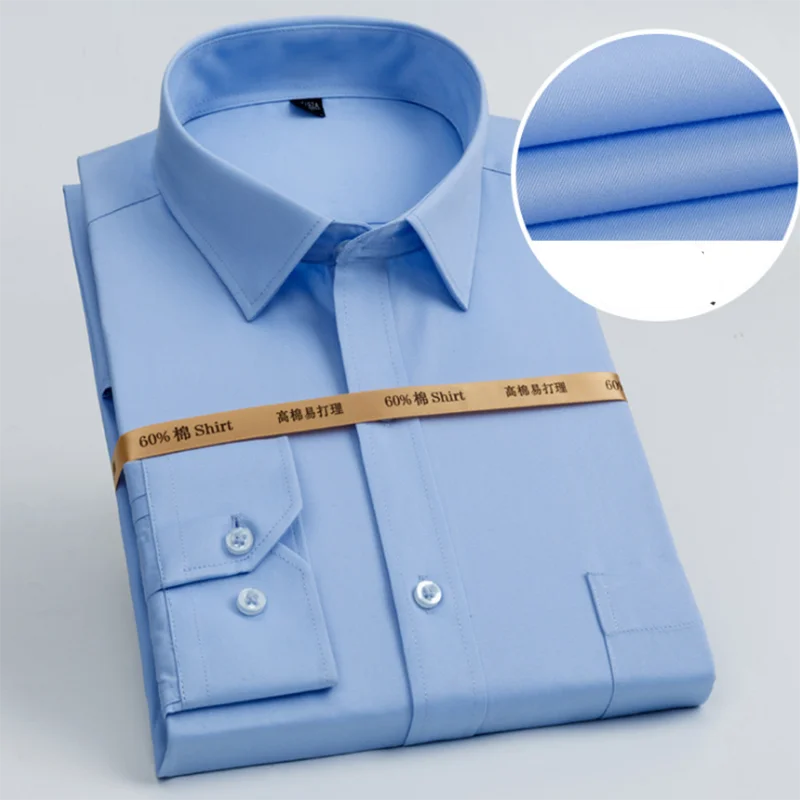 Деловые мужские формальные рубашки Camisa, однотонные яркие цвета, отложной воротник, однобортный, приталенный, высокое качество, Весенняя ткань