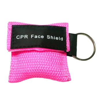 

One-time First Aid Skill Training First Aid Kit With Key Ring Mask Breathing Mask Resuscitation Mask.