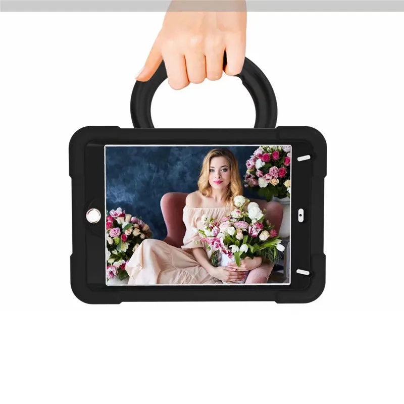 

Newest Portable EVA Hard Case for iPad Mini4 Mini5 Heavy Duty Kids Friendly Tablet Case Kickstand Protect Case