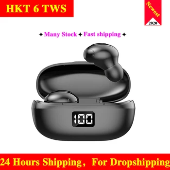 

HKT6 TWS Bluetooth 5.0 Earphones Wireless Headphones 9D Stereo Sports Earphones PK i500 i9000 Pro Tws Fone De Ouvido Auriculares
