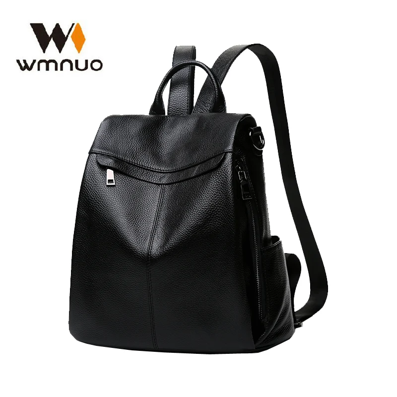 black leather college bags